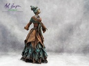 Figurka Matka i Dziecko styl etniczny Powertex ręcznie robiona