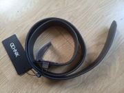 Skórzany męski czarny pasek OCHNIK 0127C - 98