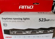 LAMPY DRL DO JAZDY DZIENNEJ LED ALUMINIOWE SKOŚNE HOMOLOGACJA.