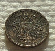 Niemcy Wilhelm I Hohenzollern 1 fenig pfennig 1875 A Berlin Prusy KM# 1