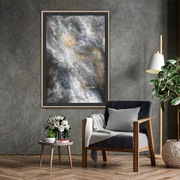 Pejzaż, abstrakcja, olej, 70x100cm, Monika Seroka