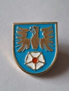 Herb powiat Tarnogórski przypinka pin metaliczna odznaka wpinka