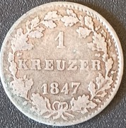 1 krajcar Wielkie Księstwo Hesji1847