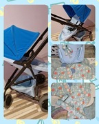 Quinny zapp flex plus błekitny duży zestaw jak now