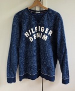 Tommy Hilfiger damska bluza L granatowa boho wzory