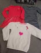 Zestaw sukienek+bluza r.122/128 Cool club