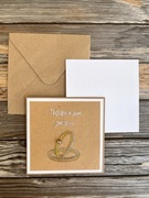 Ślub, Życzenia, Haft ręczny, Kartka okolicznościowa