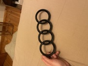 Nowy czarny emblemat znaczek Audi atrapa grilla