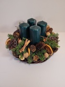 Stroik ADWENTOWY z 4 świecami i naturą. Rękodzieło!