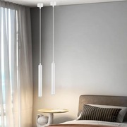 Lampy wiszące LED tuba białe, 2 szt., 3000K ciepła biel