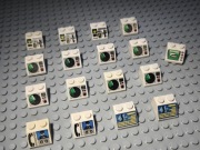 KLOCKI LEGO ELEMENTY SPACE KOSMOS Z NADRUKIEM OD 1ZŁ LICYTACJA
