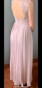Długa sukienka plisowana maxi na wesele imprezę 