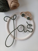 Ręcznie wykonana obręcz z imieniem