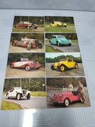Stare pocztówki ze starymi samochodami całość za 130zł unikat