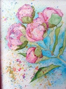 AKWARELA W drewnianej ramce 15*20 CM