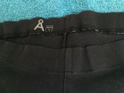 Długie, czarne legginsy z ekologicznej bawełny