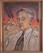 Kopia "wariacja " Witkacy handmade pastel