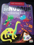 Kolorowanka dynozawry z naklejkami