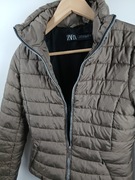 Zara pikowana kurtka damska bez kaptura XS