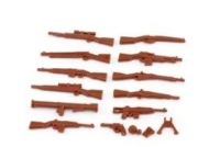 Zestaw broni różnego rodzaju WW2 kompatybilne z Lego, Cobi
