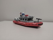 Statek motorówka straż pożarna  policja model kartonowy ciezarówka