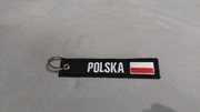 Czarny patriotyczny brelok z napisem Polska WYPRZEDAŻ