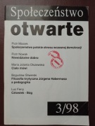 SPOŁECZEŃSTWO OTWARTE 3/1998 J. Habermas, Piotr Nowak, Luc Ferry