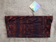 Nowy wężowy top bandeau crop top Missguided 38