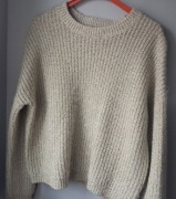 Sweterek damskie ze złotą nitką 