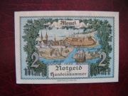 BANKNOT Litwa - Kłajpeda ( Memel ) - 2  marki - 1922 r. 