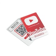 Karta wizytówka PVC – YouTube z kodem QR