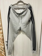 Spodnie dresowe męskie szary melanż Adidas XL