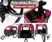 Przyczepka rowerowa dla psa + jogging kit | 2w1 | nowa