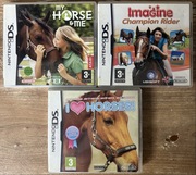 Nintendo DS zestaw 3 gier konie