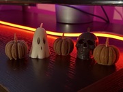 Ręcznie robione świece z wosku sojowego - Halloween (Zestaw 6)