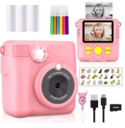 Aparat dla Dzieci z Drukarką HD 1080P Kamera 32GB 3 Rolki