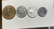 1,2,5,50 koron Czeskich rocznik 2018