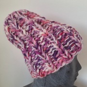 czapka handmade, wełna merino, beanie