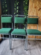 3 szt konstrukcją metalowa stabilna kolor zielony