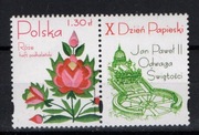 4045,Róze w hafcie polskim,znaczek z przywieszką,X Dzień Papieski