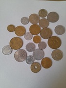 Zestaw monetLata 80--te.