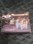 Zestaw 2 świecących szklanek LED 200ml smarty party
