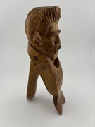 Drewniany dziadek do orzechów | ręcznie rzeźbiony | folk | vintage |