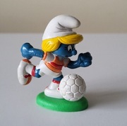 Schleich smerf smurf smerfetka piłkarka figurka unikat wycofany z 1983
