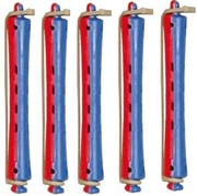 Wałki kołki do trwałej ondulacji 11mm czerwono niebieskie 12 sztuk