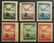 Znaczki lotnicze 1946 cięte rzadkie.                     