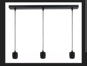 Podstawą baza lampa sufitowa wisząca loft metal na 3 e27