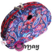 Organizer Obag MOON LIGHT granatowy – orient paisley czerwony granat | OMAY