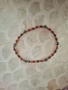 Bransoletka handmade z naturalnych kamieni hematyt labradoryt granat 