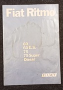 Prospekt Fiat Ritmo 60 60 E.S 75 75 Super Diesel.